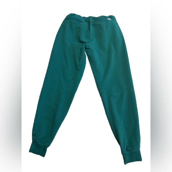 Figs Women's Emerald Green Jogger Style Scrub Pants Medium - Picture 2 of 3